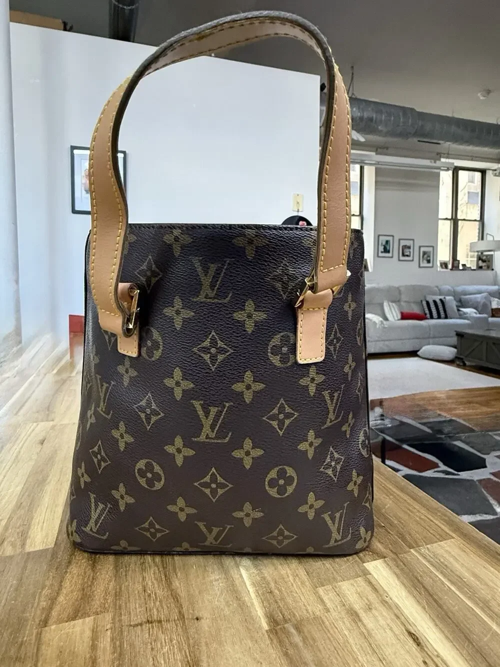 Louis Vuitton Mini Bucket Monogram Canvas Authentic Pre-Owned